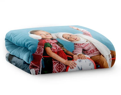 personalised photo blanket